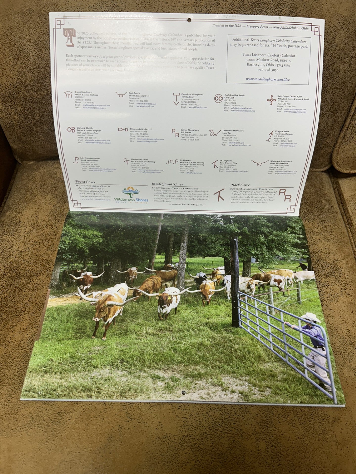 2025 Texas Longhorn Celebrity Calendar